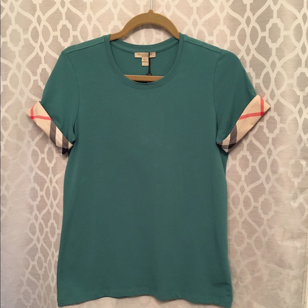 Burberry Brit Check Cuff Tee
